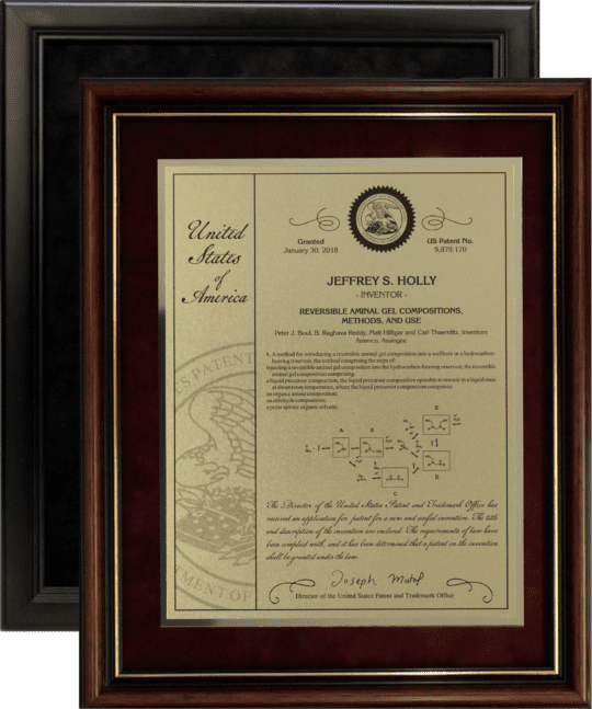 10 Millionth Patent Framed Plate