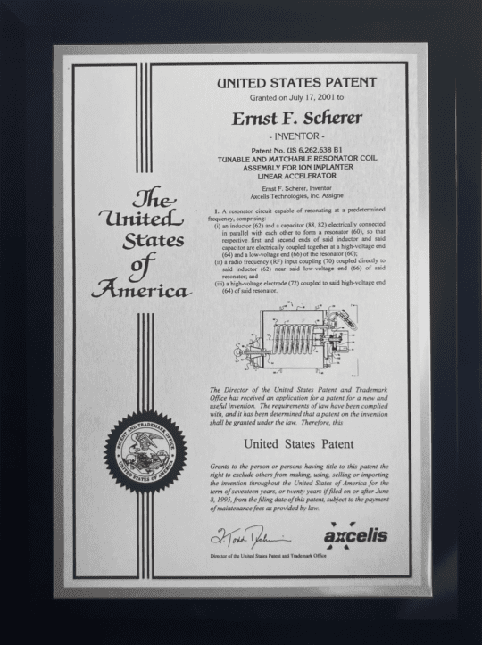 Patent Plaques/Modern Series/Contemporary Individual Black Glass/CS-3-IE