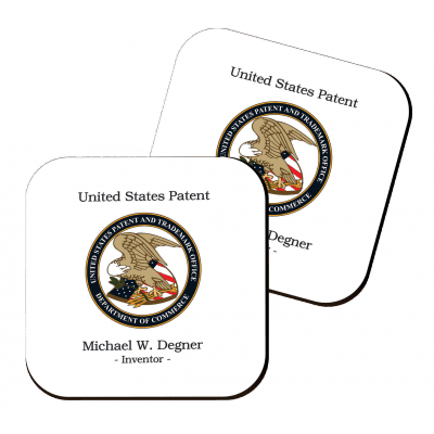 Personalized Patent Drink Coasters