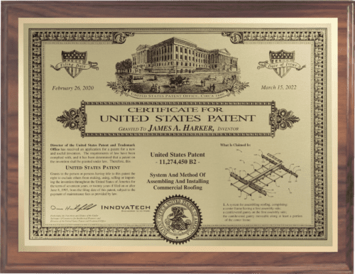 Patent Plaques/First Centennial Individual/PL-1-IE