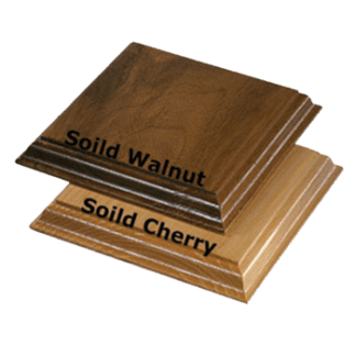 Desktop Awards/Display Bases/Solid Walnut or Solid Natural Cherry Base/IC-B3