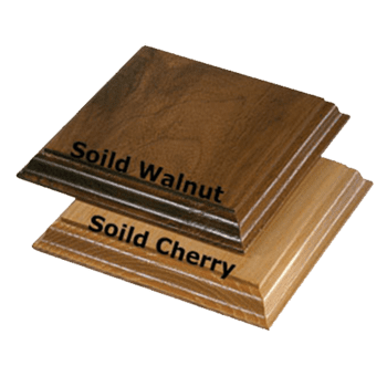 Desktop Awards/Display Bases/Solid Walnut or Solid Natural Cherry Base/IC-B3