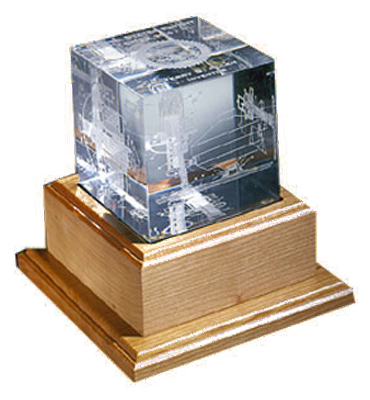 Desktop Awards/Cubes/Laser Etched Acrylic Cube/IC-L