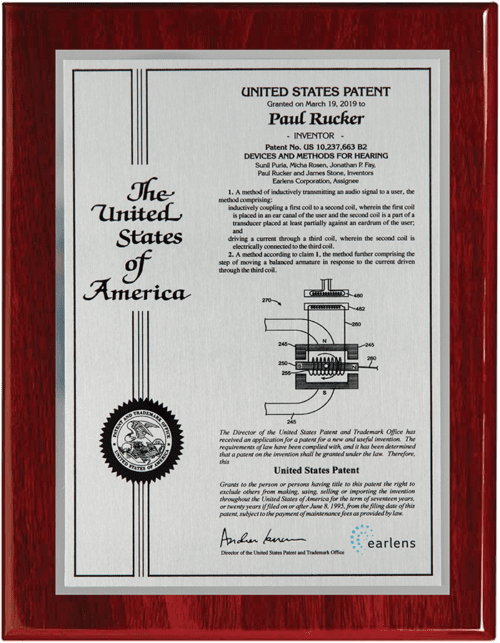 Contemporary Page Patent Plaque