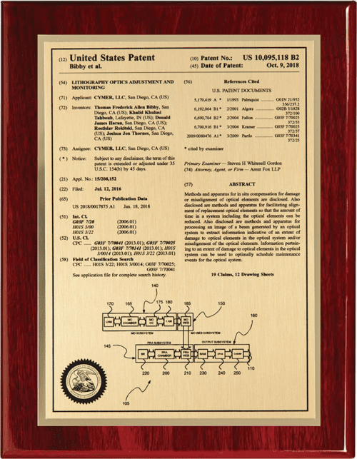 Title Page Patent Plaque