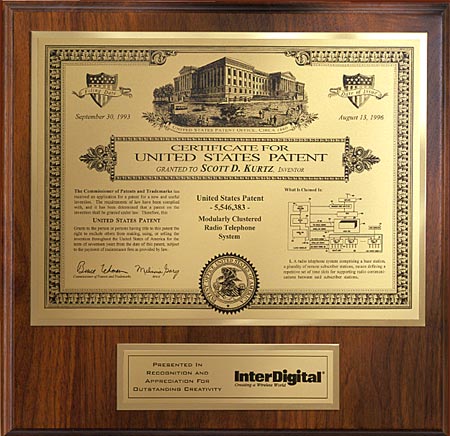 Patent Plaques/First Centennial Corporate/PL-1-CE