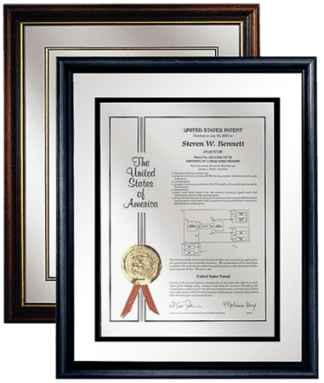 Framed Patent Displays/Parchments/Contemporary Parchment/PS-3