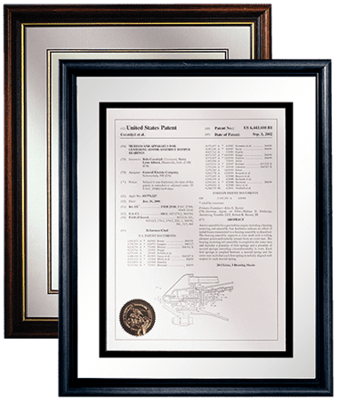 Framed Patent Displays/Parchments/Title Page Parchment/PS-4