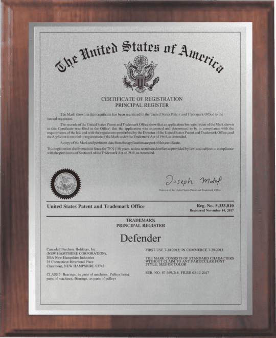 Trademark Plaques/Trademark Dual Page Format/TM-5