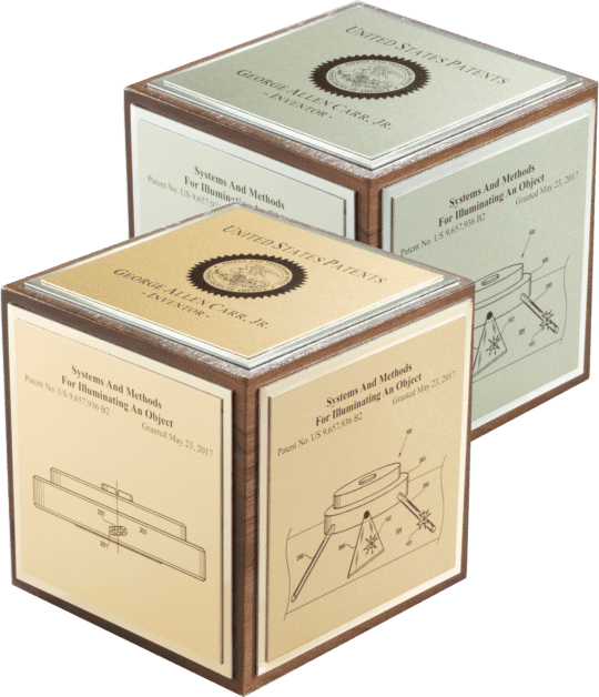 Desktop Awards/Cubes/Walnut Patent I-Cube/IC-W35S