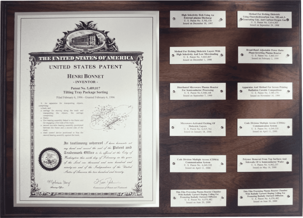 Second Centennial Multiple Patent Plaque | US Patent Services LLC