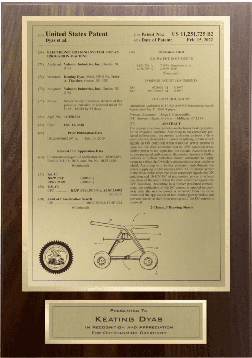Patent Plaques/Corporate Format/Title Page Corporate/PL-4-CE