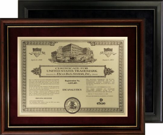 Framed TM Plate First Centennial